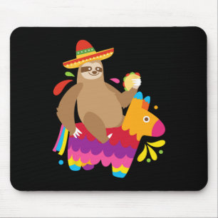Sloth Taco Pinata Cute Mexican Fiesta Party Animal Mouse Mat