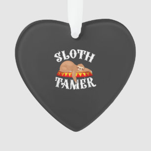 Sloth Tamer Circus Carnival Costume Lazy Sloths T- Ornament