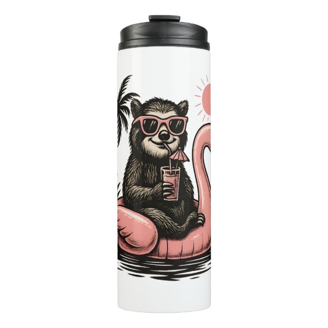 Sloth Team Sloth Hiking Camping Thermal Tumbler (Front)