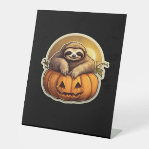 Sloth themed halloween Classic T-Shirt_1 Pedestal Sign