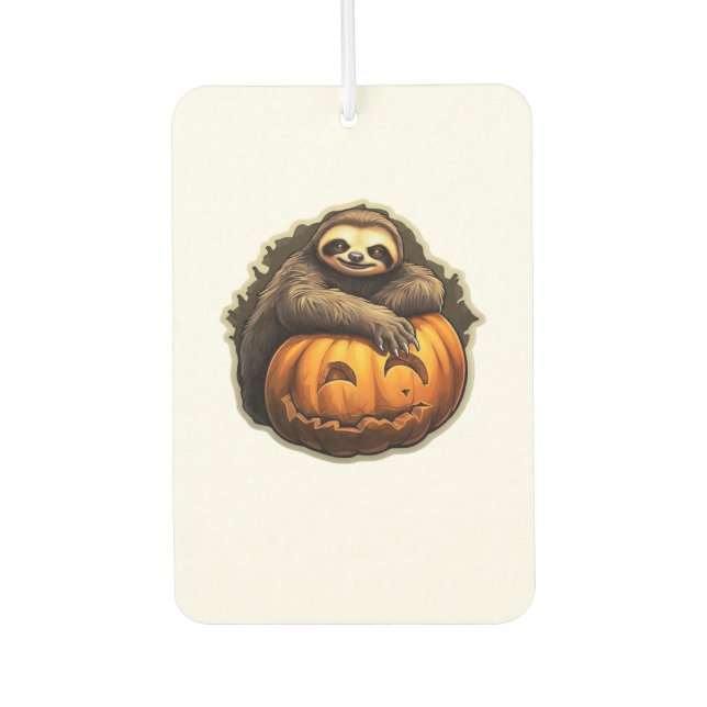 Sloth themed halloween Classic T-Shirt Car Air Freshener (Front)