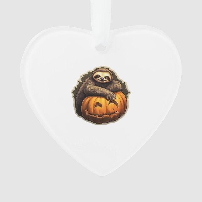 Sloth themed halloween Classic T-Shirt Ornament (Front)