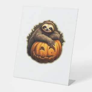 Sloth themed halloween Classic T-Shirt Pedestal Sign