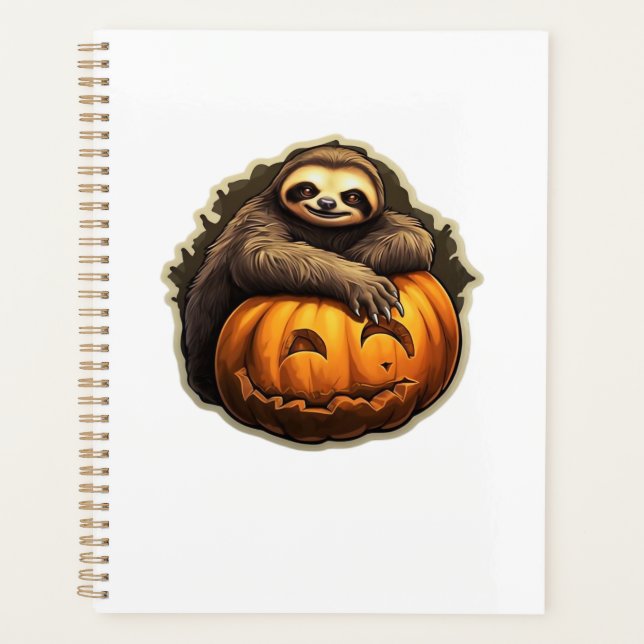 Sloth themed halloween Classic T-Shirt Planner (Front)