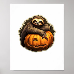 Sloth themed halloween Classic T-Shirt Poster