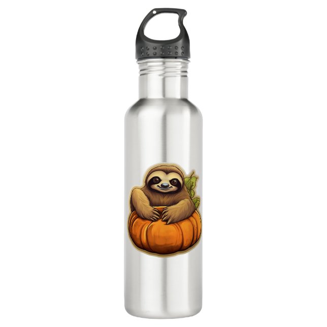 Sloth themed halloween Oversized T-Shirt_1 710 Ml Water Bottle (Front)