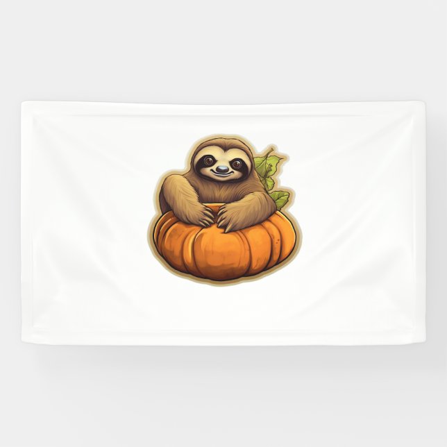 Sloth themed halloween Oversized T-Shirt_1 Banner (Horizontal)