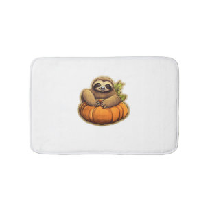 Sloth themed halloween Oversized T-Shirt_1 Bath Mat