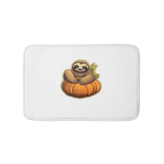 Sloth themed halloween Oversized T-Shirt_1 Bath Mat (Front)