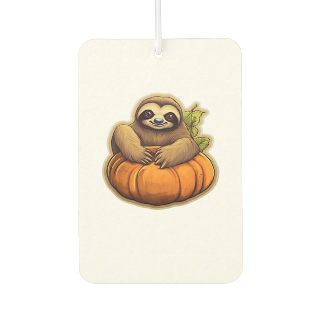 Sloth themed halloween Oversized T-Shirt_1 Car Air Freshener (Front)