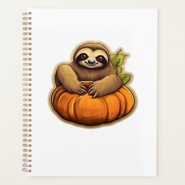 Sloth themed halloween Oversized T-Shirt_1 Planner (Front)