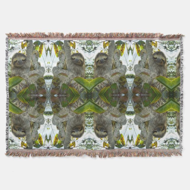 Sloth Throw Blanket (Front)