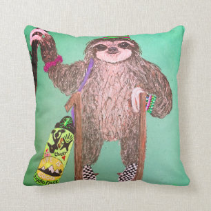 Sloth Throw Pillow