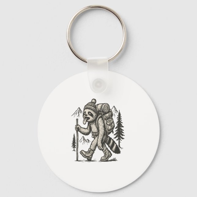 Sloth Tired Sloth Hiking Key Ring (Front)