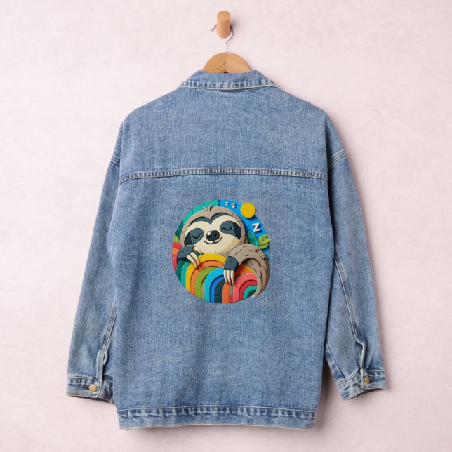 Sloth Tired Tomorrow  Denim Jacket (Hangar)