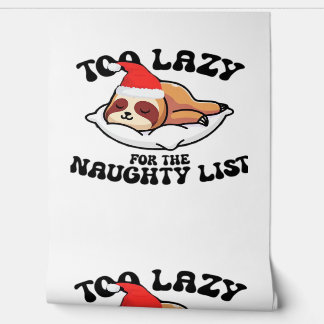 Sloth Too Lazy For The Naughty List,Funny Christma Wallpaper
