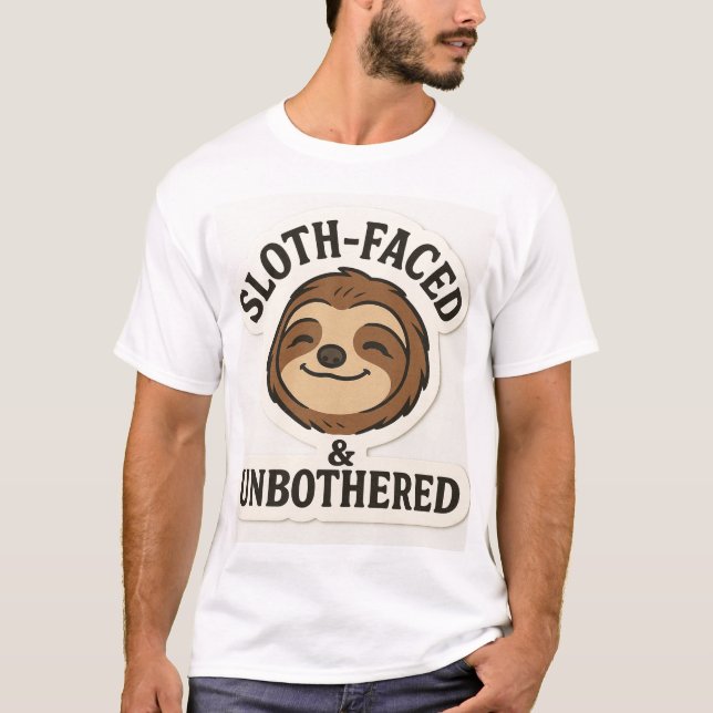SLOTH TSHIRT UNBOTHERED  (Front)