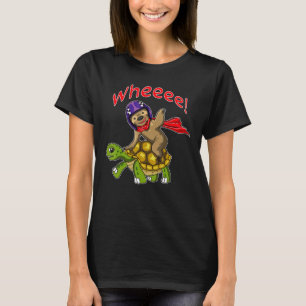 Sloth Turtle cute animal lover for sloth lover T-Shirt