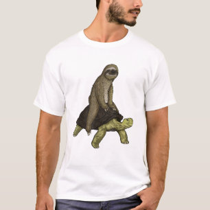 Sloth Turtle Shirt Sloth Riding Tortoise Speed is 