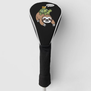 Sloth Turtle Snail Piggyback Animal Running Wild  Golf Head Cover