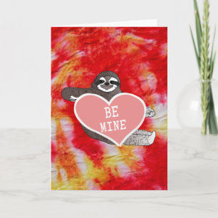 Sloth Valentine's Day Be Mine Card