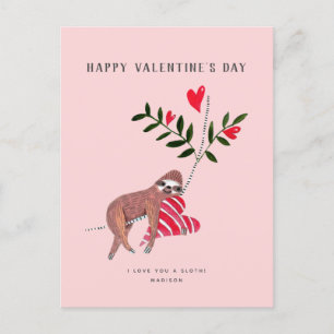 Sloth   Valentine's Day   Greeting card