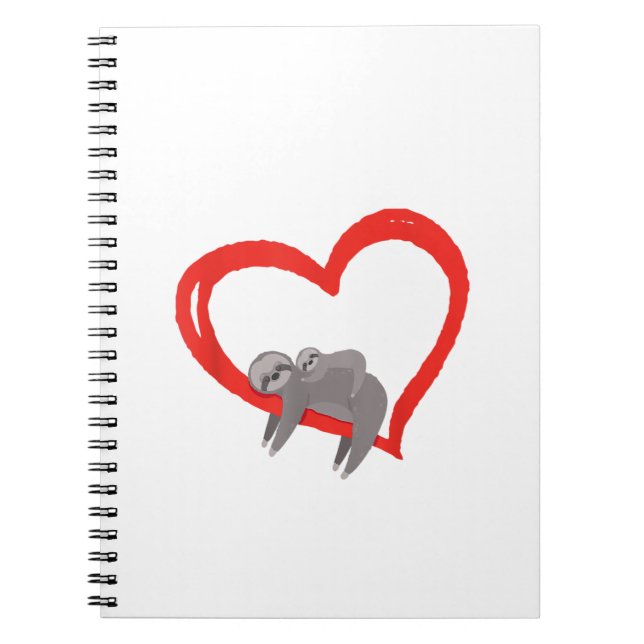 Sloth Valentine's Day, Women's Sloths Valentine's  Notebook (Front)