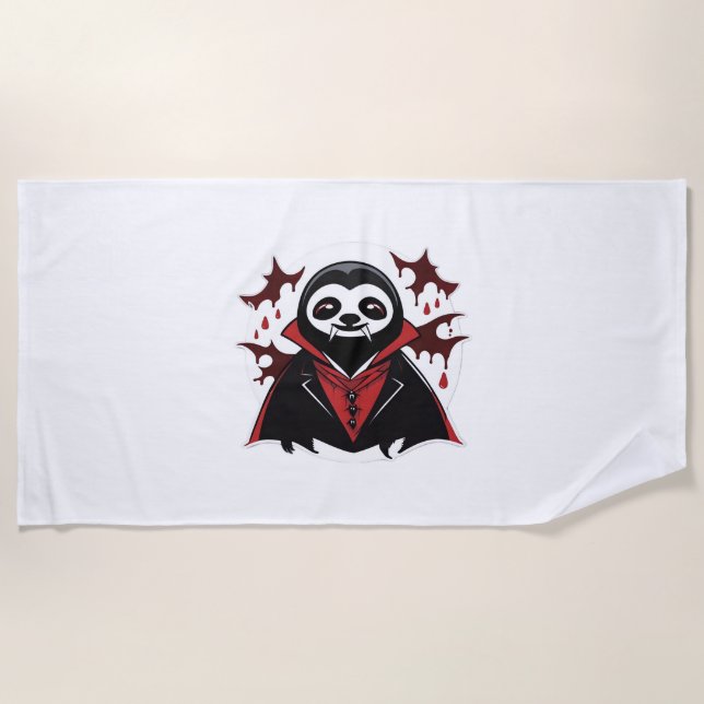 Sloth vampire Classic T-Shirt_1 Beach Towel (Front)