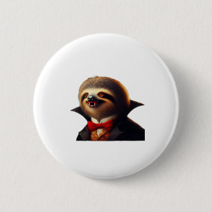 Sloth Vampire Classic T-Shirt 6 Cm Round Badge
