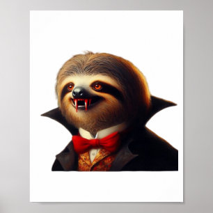 Sloth Vampire Classic T-Shirt Poster