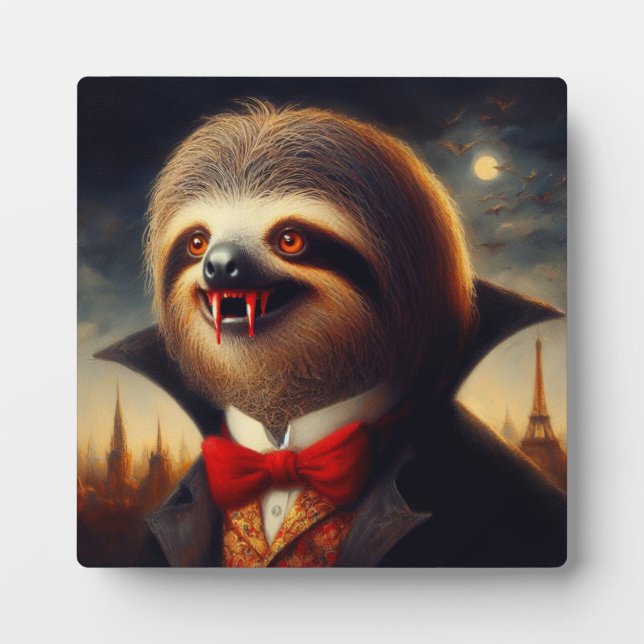 Sloth Vampire Plaque (Front)