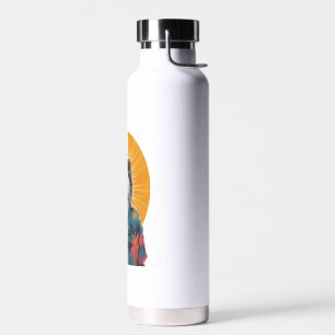 Sloth Wear Sunglasses Hawaiian Vintage Water Bottle