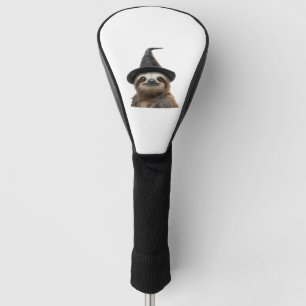 Sloth Wearing Halloween Witch Hat Classic T-Shirt Golf Head Cover