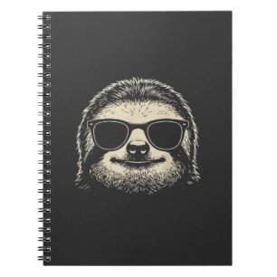 Sloth Wearing Sunglasses Graphic Sloth Shirt Men W Notebook