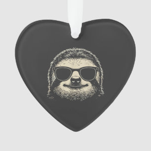 Sloth Wearing Sunglasses Graphic Sloth Shirt Men W Ornament