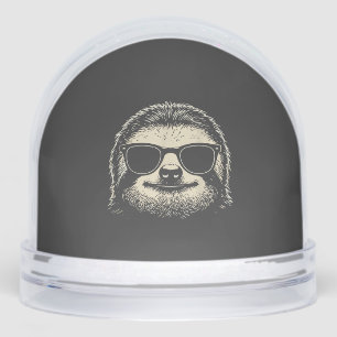 Sloth Wearing Sunglasses Graphic Sloth Shirt Men W Snowglobe