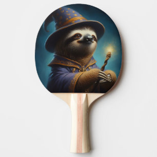 Sloth Wizard Ping Pong Paddle