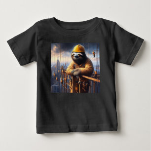 Sloth Working the High Steel Baby T-Shirt