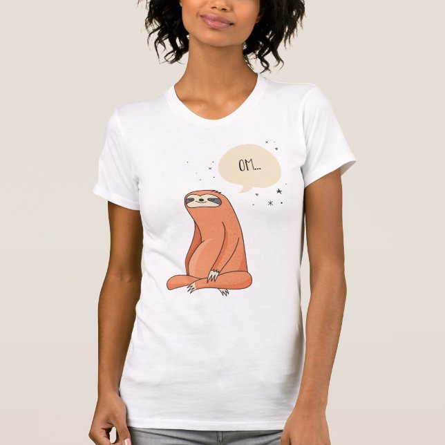 Sloth Yoga Funny Sloth Lover T-Shirt (Front)
