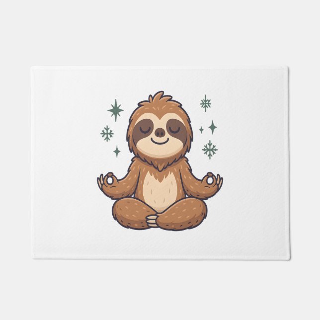 Sloth Yoga Sloth Doormat (Front)