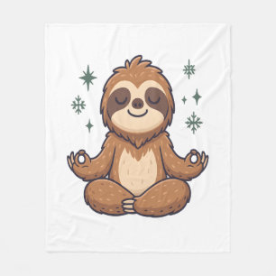 Sloth Yoga Sloth Fleece Blanket