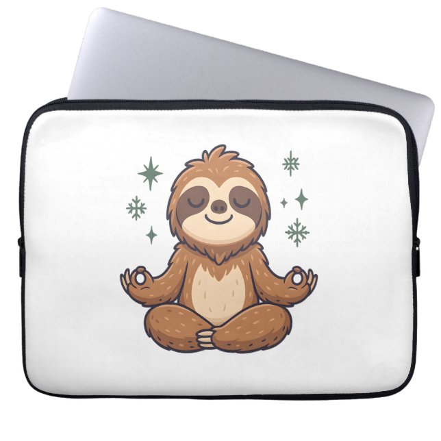 Sloth Yoga Sloth Laptop Sleeve (Front)
