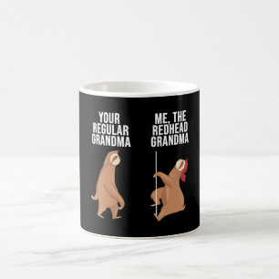 Sloth Your Regular Grandma Me The Redhead Grandma Coffee Mug