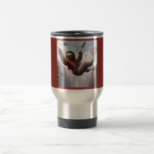 Sloth Ziplining Travel Mug