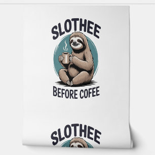 Slothee before coffee Sublimation Wallpaper