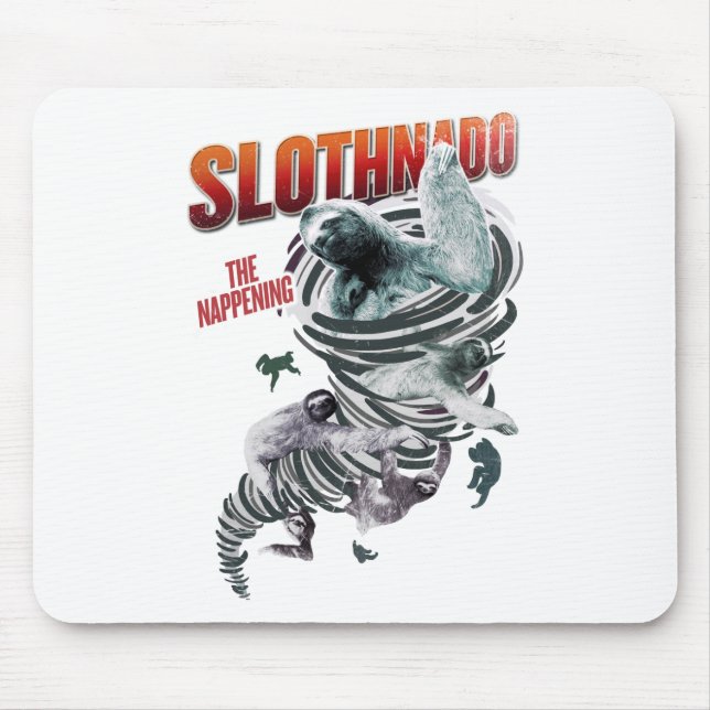 Slothnado: The Nappening Mouse Mat (Front)