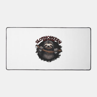 Slothoween Chill And Thrill - Creepy Sloth Classic Desk Mat