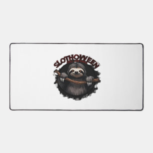 Slothoween Chill And Thrill - Creepy Sloth Classic Desk Mat