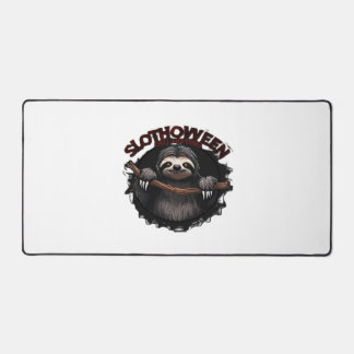 Slothoween Chill And Thrill - Creepy Sloth Classic Desk Mat