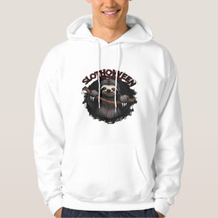 Slothoween Chill And Thrill - Creepy Sloth Classic Hoodie